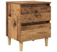 vidaXL Armoire de lit Bois Ancien 40 x 35 x 50 cm Bois d'ingénierie, Chambre, Table de Nuit Rustique, Cabinet Solide à côté du lit, Design Industriel, Rangement Pratique, Bois d'ingénierie