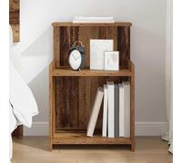 vidaXL Armoire de lit en vieux bois 40 x 35 x 60 cm Panneau de particules