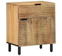 vidaXL Cabinet de chevet Bois d'acacia massif Marron 50 x 33 x 60 cm Rustique