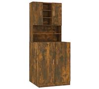 vidaXL Armoire pour machine à laver – Chêne fumé, bois d'ingénierie