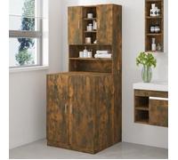 vidaXL Armoire pour machine à laver – Chêne fumé, bois d'ingénierie