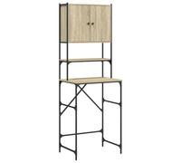 Armoire de Machine à Laver - VIDAXL - Chêne Sonoma - 2 Étagères - 2 Compartiments - Bois d'Ingénierie