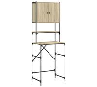 Armoire de Machine à Laver - VIDAXL - Chêne Sonoma - 2 Étagères - 2 Compartiments - Bois d'Ingénierie