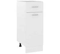 vidaXL Armoire de Plancher à tiroir Blanc 30x46x81,5 cm Aggloméré