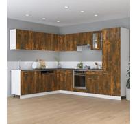 Vidaxl Armoire De Plancher À Tiroir ""Lyon"" Chêne Fumé 60x46x81,5 Cm Multicolore