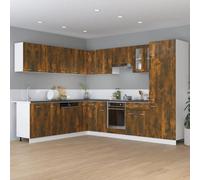 Vidaxl Armoire De Plancher À Tiroir ""Lyon"" Chêne Fumé 60x46x81,5 Cm Multicolore