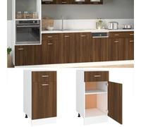 vidaXL Armoire à tiroirs 'Lyon' Chêne brun 40 x 46 x 81,5 cm Bois d'ingénierie