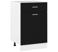 Vidaxl Armoire De Plancher À Tiroir ""Lyon"" Noir 50x46x81,5 Cm Noir