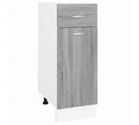 Vidaxl Armoire De Plancher À Tiroir Sonoma Gris 30x46x81,5 Cm Multicolore