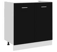 vidaXL Armoire de Plancher d'Évier, Armoire de Rangement avec Étagère, Meuble de Cuisine Salle à Manger Maison Intérieur, 801197