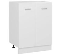 Vidaxl Armoire De Plancher ""Lyon"" Blanc Bois D'ingénierie Blanc