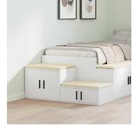vidaXL Armoire de rangement 2 pcs Blanc 127 x 41 x 40 cm 866651