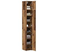 vidaXL Armoire de rangement 3 pcs Bois ancien 30 x 42,5 x 225 cm, Rangement chic, design rectangulaire, meuble moderne pour bien organiser tout, bois travaillé