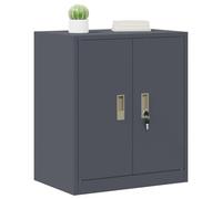 vidaXL Armoire de rangement avec stockage Anthracite 60 x 40 x 70 cm, Rangement de bureau contemporain, cabinet rectangulaire en acier moderne, unité verrouillable sécurisée, solution intérieure compa