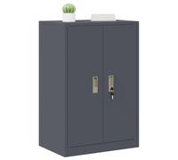 vidaXL Armoire de rangement avec stockage Anthracite 60 x 40 x 90 cm, Rangement de bureau contemporain, cabinet rectangulaire en acier moderne, unité verrouillable sécurisée, solution intérieure compa