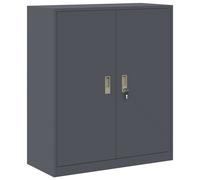 vidaXL Armoire de rangement Anthracite 90 x 40 x 105 cm – Acier rectangulaire verrouillable