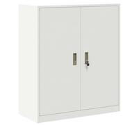 vidaXL Armoire de rangement avec stockage Blanc 90 x 40 x 105 cm
