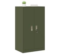 vidaXL Armoire de rangement avec stockage Vert olive 60 x 40 x 105 cm