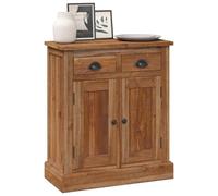 vidaXL Armoire de Rangement avec tiroir Naturel 65 x 30 x 75 cm, Salle à Manger, Solutions de Rangement en Teck Vintage, Petit Meuble pour espaces de Vie, unités en Bois Brun
