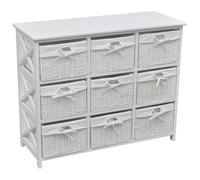 vidaXL Armoire de rangement Blanc