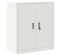vidaXL Armoire de rangement Blanc 80 x 40 x 90 cm Acier Laminé à Froid