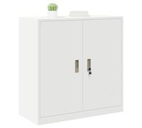 vidaXL Armoire de rangement Blanc 90 x 40 x 90 cm Acier Laminé à Froid