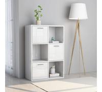 Vidaxl Armoire De Rangement Blanc Brillant Bois D'ingénierie Blanc