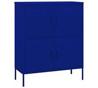 vidaXL Armoire de rangement Bleu marine 80 x 35 x 101,5 cm Acier