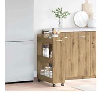 VIDAXL Armoire de rangement chêne artisanal 60 x 22 x 79 cm - Petit meuble contemporain