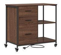 vidaXL Armoire de rangement de bureau - Organiseur de documents - Meuble pour le travail à domicile - Système d'étagères - Étagère de rangement