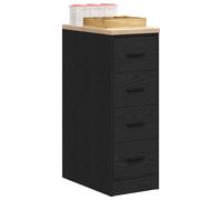 vidaXL Armoire de rangement de garage noir 30x51x85 cm bois de pin