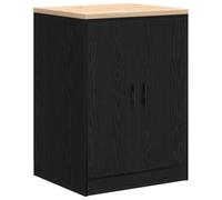 vidaXL Armoire de Rangement de Garage Noir 60x51x85 cm Bois de pin, Armoire, Armoire à Outils, Armoire Basse, Armoire de Garage, Armoire de Rangement
