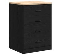 vidaXL Armoire de rangement de garage en pin noir 60×51×85 cm