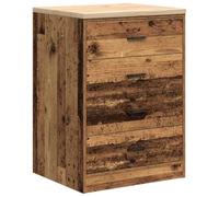 vidaXL Armoire de Rangement de Garage Vieux Bois 60x51x85 cm Bois pin, Armoire, Armoire à Outils, Armoire Basse, Armoire de Garage