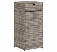 vidaXL Armoire de Rangement de Jardin, Organisateur de Terrasse avec Porte, Meuble d'Extérieur Patio Arrière-cour, Gris 365561