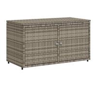 vidaXL Armoire de rangement jardin gris 110x55x60,5 cm résine tressée