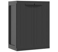Armoire de rangement d extérieur noir 65x37x85 cm PP