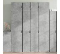 vidaXL Armoire de rangement gris béton 70x42,5x225cm bois d'ingénierie