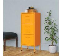 vidaXL Armoire de rangement Jaune moutarde 42,5x35x101,5 cm Acier336182 Jaune G