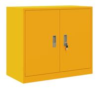 vidaXL Armoire de rangement Jaune moutarde 80x40x70 cm – Acier, verrouillable, compacte