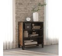 vidaXL Armoire de rangement Marron rustique 72x36x82 cm Métal et MDF pour salon et chambre