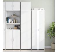 vidaXL Armoire de rangement mince blanc 50x42,5x225 cm, armoire de rangement de salle de bain, unité de rangement de salle 3281301