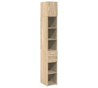 vidaXL Armoire de rangement mince Chêne Sonoma 30 x 42,5 x 225 cm Multicolore