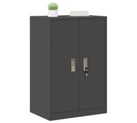 vidaXL Armoire de rangement Noir 60 x 40 x 90 cm Acier Laminé à Froid, Rangement de bureau contemporain, cabinet rectangulaire en acier moderne, unité verrouillable sécurisée, solution intérieure comp