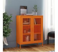 vidaXL Armoire de rangement Orange 80x35x101,5 cm Acier