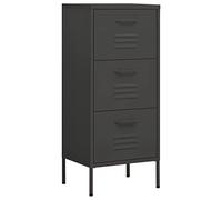 vidaXL Armoire de Rangement Placard Armoire de Stockage Meuble de Rangement Salon Salle de Séjour Intérieur Anthracite 42,5x35x101,5 cm Acier
