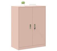 vidaXL Armoire de rangement Rose 80 x 40 x 105 cm Acier Laminé à Froid, Rangement de bureau contemporain, cabinet rectangulaire en acier moderne, unité verrouillable sécurisée, solution intérieure com