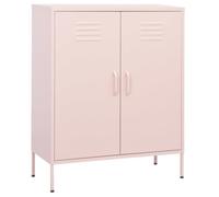vidaXL Armoire de rangement acier 80x35x101,5 cm Rose