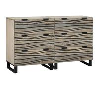 vidaXL Armoire de rangement rustique - Un buffet pratique pour votre salle à manger ou votre chambre à coucher. Elle a un aspect robuste et fait à la main et offre beaucoup d'espace pour vos affaires.