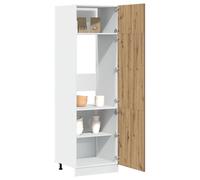 Vidaxl Armoire De Réfrigérateur Chêne Artisanal 60x57x207 Cm